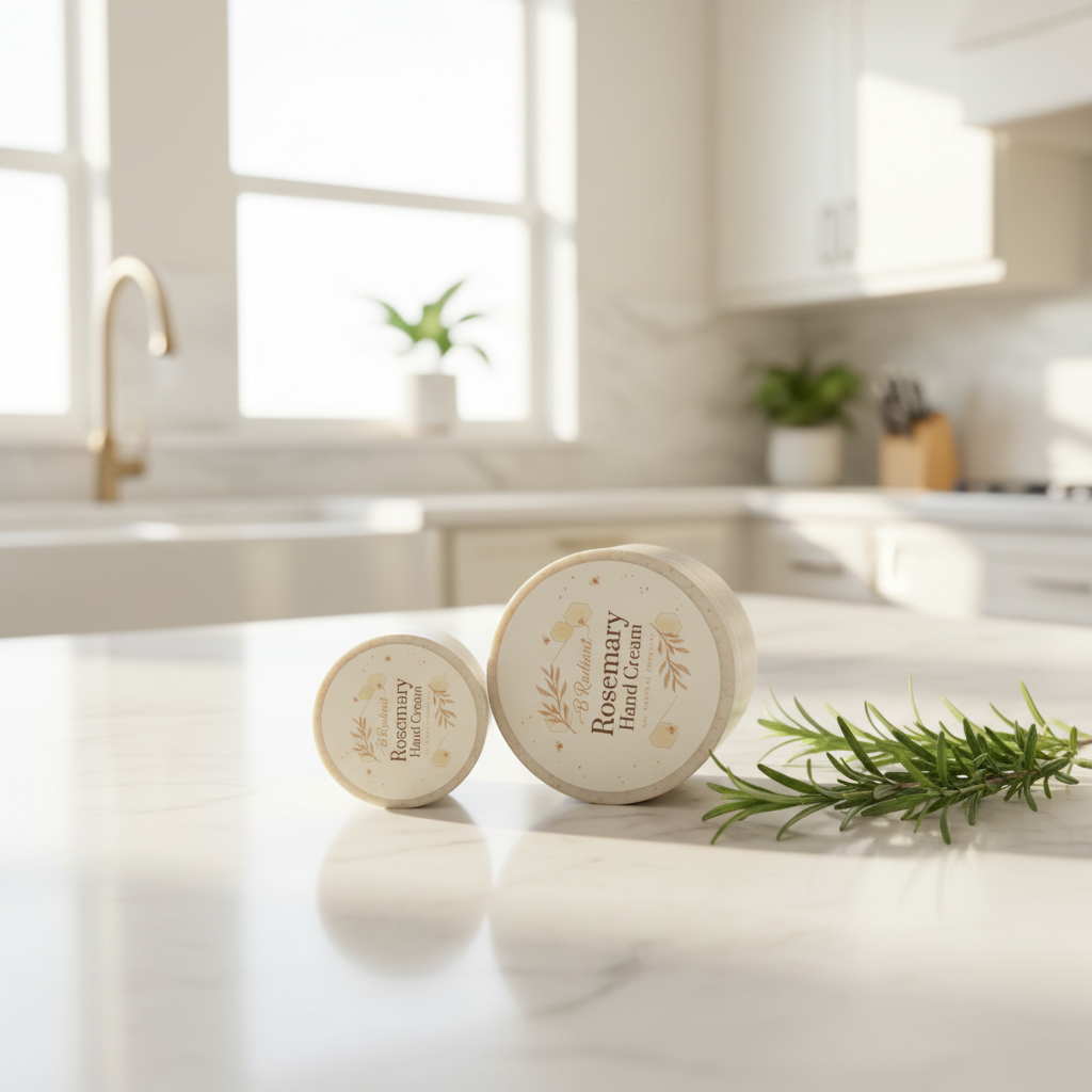 Rosemary Hand Cream - Kitchen Lifestyle